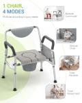 Hybodies Heavy Duty 4-in-1 Bariatric Commode Chair