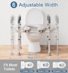 Toilet Seat Riser for Seniors with Handles