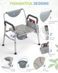 Hybodies Heavy Duty 4-in-1 Bariatric Commode Chair