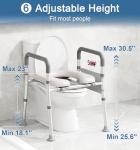 Toilet Seat Riser for Seniors with Handles