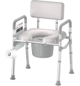 Portable Bedside Commode Chair for Seniors
