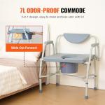 Adjustable Raised Toilet Seat with Drop-Arm Design