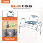 Adjustable Raised Toilet Seat with Drop-Arm Design