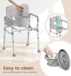 Portable Bedside Commode Chair for Seniors