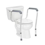 Adjustable Toilet Safety Rail with Armrests for Seniors
