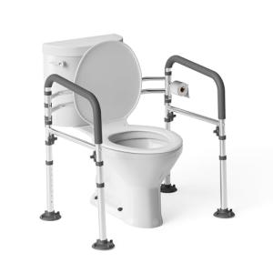 Adjustable Toilet Safety Rails for Seniors and Disabled