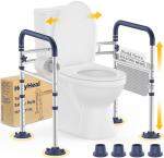 Adjustable Toilet Safety Rails for Seniors