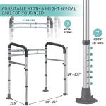 Adjustable Toilet Safety Rails for Seniors and Disabled