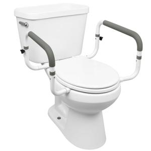Carex Adjustable Toilet Safety Rails for Seniors