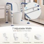 Adjustable Toilet Safety Rails for Seniors