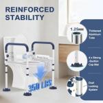 Adjustable Toilet Safety Rails for Seniors
