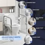 Adjustable Foldable Toilet Safety Rails for Seniors