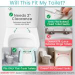Adjustable Toilet Safety Rail with Padded Handgrip