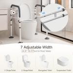 Adjustable Toilet Safety Rails for Seniors and Disabled