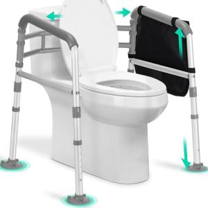 Adjustable Toilet Safety Rails for Seniors