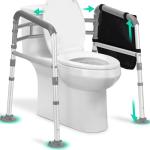 Adjustable Toilet Safety Rails for Seniors