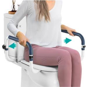 Adjustable Toilet Safety Rails for Seniors