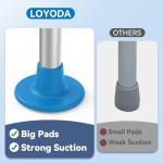 Adjustable Toilet Safety Rails with Non-Slip Foot Pads