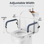 Adjustable Toilet Safety Rails for Seniors