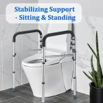 Adjustable Toilet Safety Rail for Seniors