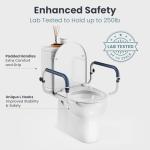 Adjustable Toilet Safety Rails for Seniors