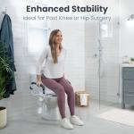 Adjustable Toilet Safety Rails for Seniors