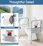 Adjustable Toilet Safety Rails for Seniors
