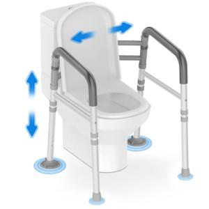 Adjustable Toilet Safety Rails for Seniors