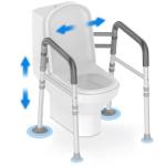 Adjustable Toilet Safety Rails for Seniors