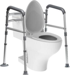 Adjustable Foldable Toilet Safety Rails for Seniors