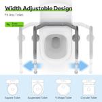 Adjustable Toilet Safety Rails for Seniors