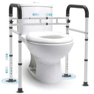 Adjustable Toilet Safety Rails for Seniors & Elderly