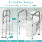 Vive Folding Toilet Safety Rail for Seniors