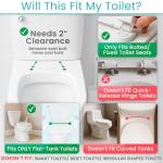 Vive Toilet Safety Rail with Flip-Up Handles