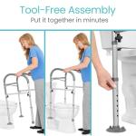Vive Folding Toilet Safety Rail for Seniors