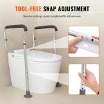 VEVOR Adjustable Toilet Safety Rail with Armrests