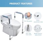 Adjustable Toilet Safety Rails for Seniors