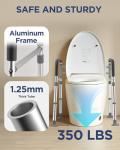 Adjustable Foldable Toilet Safety Rails for Seniors