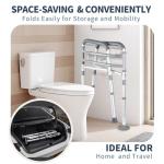 Adjustable Foldable Toilet Safety Rails for Seniors