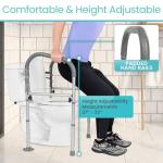 Vive Folding Toilet Safety Rail for Seniors