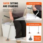 VEVOR Adjustable Toilet Safety Rail with Armrests