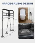 Adjustable Foldable Toilet Safety Rails for Seniors