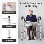 Adjustable Toilet Safety Rails for Seniors & Elderly