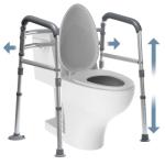 Adjustable Foldable Toilet Safety Rails for Seniors