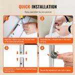 VEVOR Adjustable Toilet Safety Rail with Armrests
