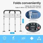 Adjustable Toilet Safety Rails for Seniors & Elderly