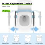 Adjustable Toilet Safety Rails for Seniors
