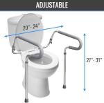 Adjustable Toilet Safety Rails for Seniors