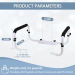 Toilet Safety Rail with Adjustable Width Support