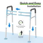 Adjustable Toilet Safety Rails for Seniors